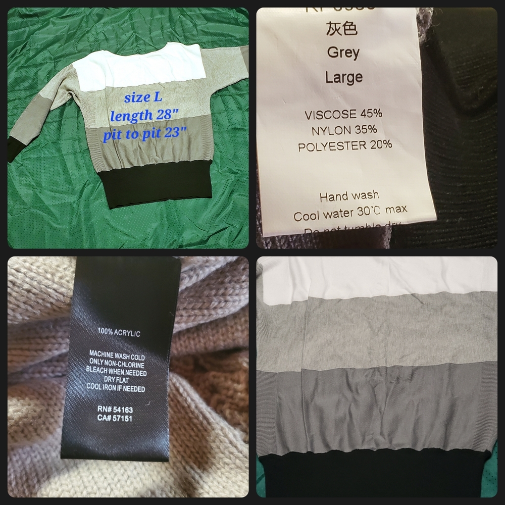 Men's Color Block Pullover Sweater - Picture 4 of 10